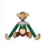 Kay Bojesen MONKEY Małpka Drewniana - Zielona/ Świąteczna Edycja 2025